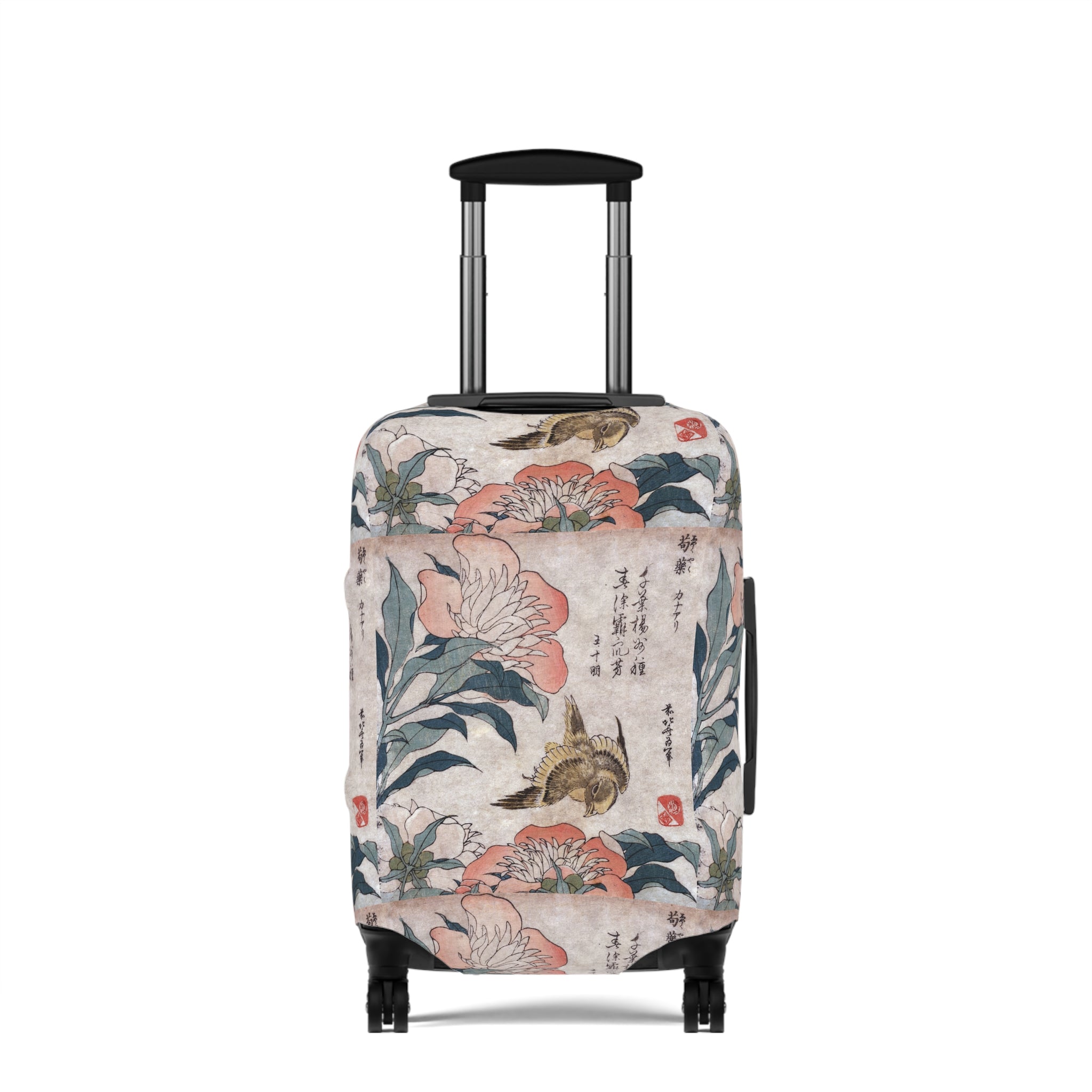 Japanese Floral Luggage Cover - Stylish Suitcase Protector, Perfect Travel Accessory and Ideal Gift for Adventurers - Rosetta Creative Boutique